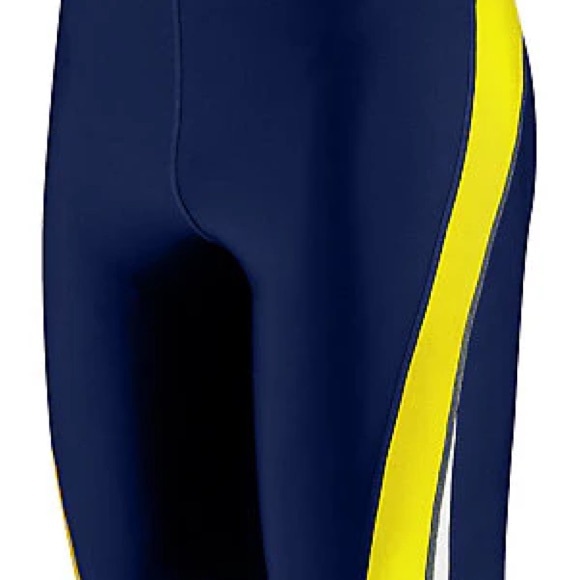 Speedo Launch Splice Endurance + Jammer Swimsuit Youth Navy/Gold size 22 - Picture 1 of 2